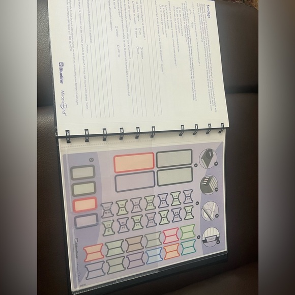 Blueline MiracleBind Notebook, Black, Lizard-Like, Hard Cover new - Picture 9 of 16